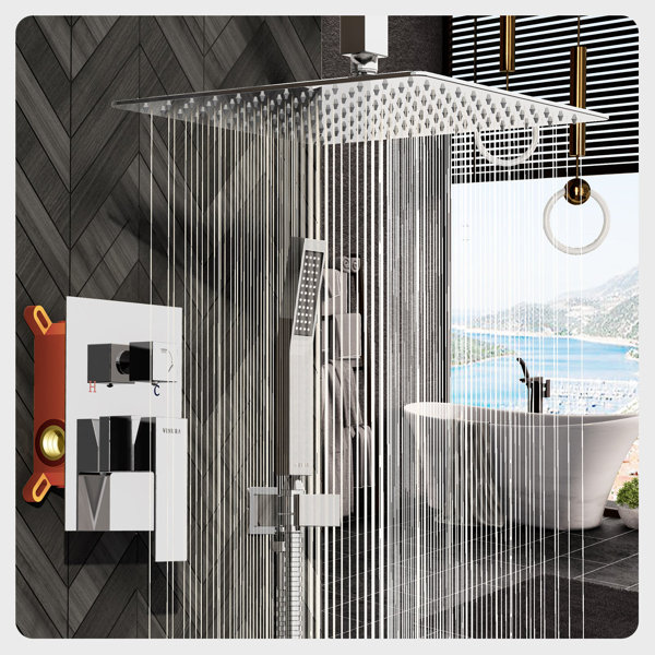 Vinura Syst Me De Douche Complet De Luxe Avec Valve Brute Wayfair Canada